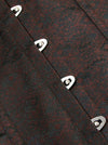 Women's Spiral Steel Boned Brocade Waist Cincher Underbust Corset Vest