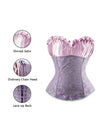 Renaissance Lace Up Purple Plus Size Overbust Bustier Corset Top