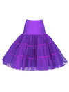 Women's 50s Graceful Cute Purple Tulle Skirt Vintage Rockabilly Petticoat Tutu