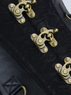 Women's Spiral Steel Boned Goth Retro Overbust Steampunk Bustier Corset