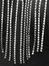 Diamond Bustier Crop Top Women Spaghetti Straps Tassel Chain Corset Bra Top