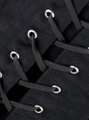 Steel Boned Denim Long Torso Hourglass Plus Size Overbust Corset